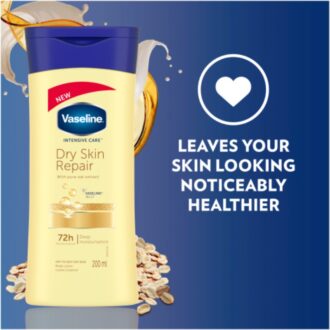 Vaseline Body Lotion Intensive Care Dry Skin Repair 200ml Pure Oat Extract, 72hr Moisturisation, Lock in Moisture 67315956 (Set of 3)