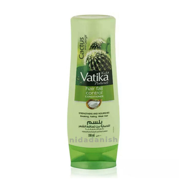 Vatika Conditioner Hair Fall Control, Natural Moisturizing Hair Conditioner for Women, All Hair Types, Scalp Hydrating Moisturizer, 200ml Wild Cactus (Set of 3)