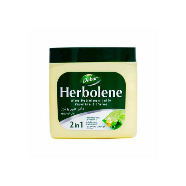 Dabur Herbolene Petroleum Jelly Enriched with Aloe Vera and Vitamin E for Dry and Rough Skin 225ml (Set of 3)