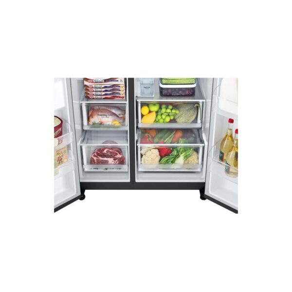 LG Refrigerator 635L Door in Door Black GC-J257SQRS