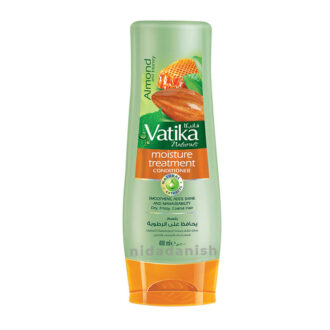 Vatika Conditioner Moisture Treatment, Enriched with Almond & Honey, Deep Nourishment, for Dry and Frizzy Hair 200ml (Set of 3)