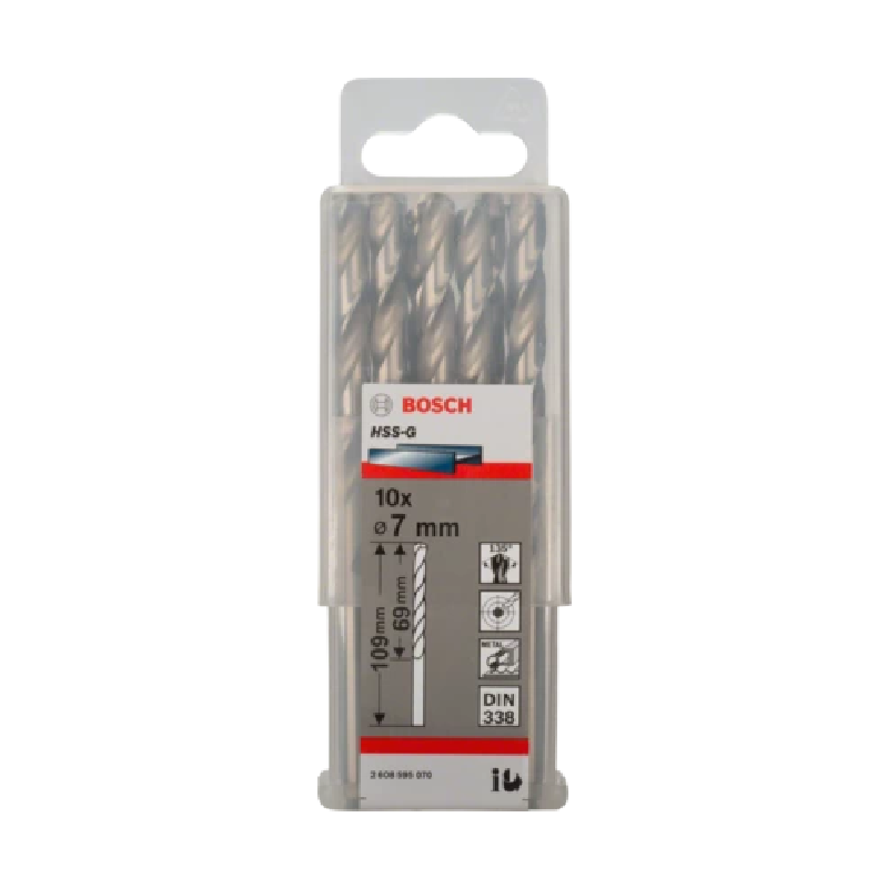 Bosch Twist Drill Spiralbohrer HSS G 10 x 7mm 2608595070
