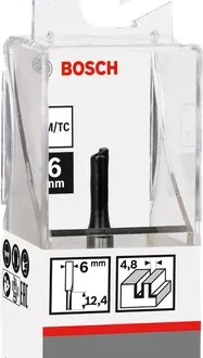 Bosch Straight Bit 6mm, 4.8 x 12.4 x 51mm 2608628439