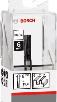 Bosch Straight Bit 6mm, 6 x 15.6 x 48mm 2608628440