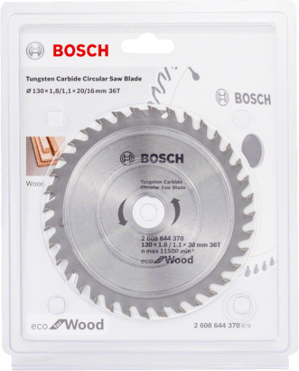 Bosch Eco Line Circular Saw Blade Wood 184mm 60 teeth 2608644400