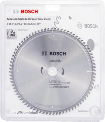 Bosch Eco Line Circular Saw Blade Aluminum 254mm 80 Teeth 2608644413