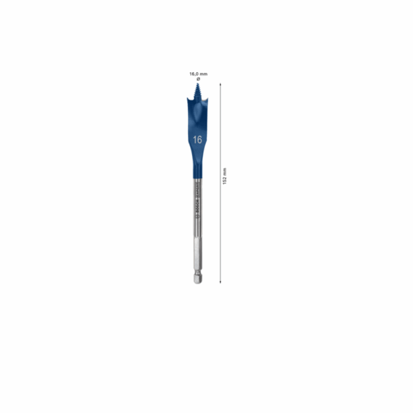 Bosch Self-Cut Speed Spade Bit Hexagon 16 x 152mm 2608595487