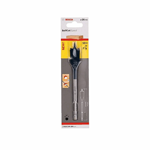 Bosch Self-Cut Speed Spade Bit Hexagon 20 x 152mm 2608595491