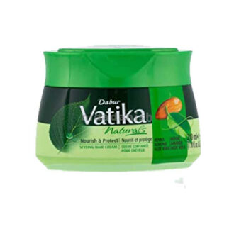 Vatika Hair Cream Nourishing & Protect, Henna, Almond, Aloe Vera & Nourishing Vatika Oils, Style & Texture 140ml (Set of 3)