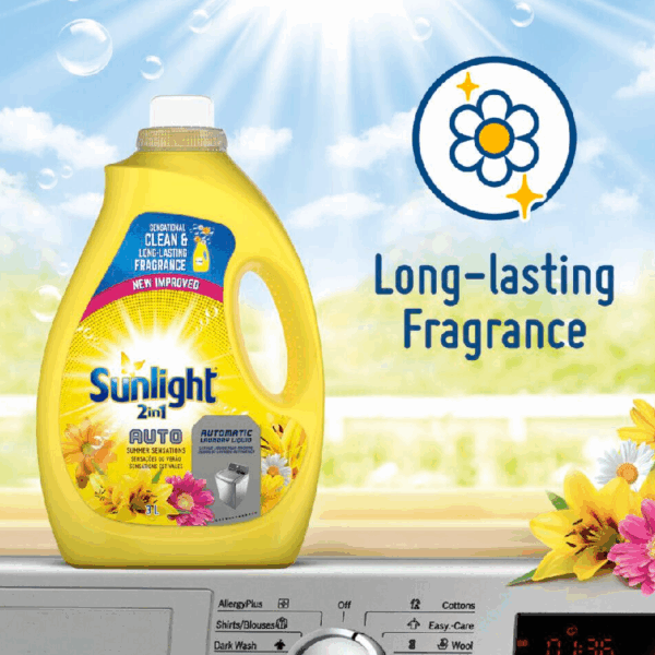 Sunlight Machine Wash 2in1 Auto Liquid 3L Summer Sensations