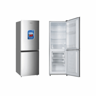 EvoQ Combi Refrigerator with INOX Doors 221L, LED Light and T-Type Compressor ER-221DC