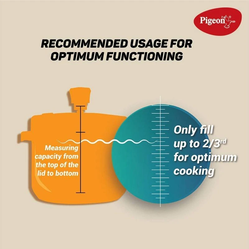 Pigeon Pressure Cooker 10L Deluxe Outer Lid Aluminium Sap 105 - Ergonomic Sturdy Handle Thermal Efficiency Special Alloy Safety Plug 11 Pigeon Pressure Cooker 10L Deluxe Outer Lid Aluminium Sap 105 - Ergonomic Sturdy Handle Thermal Efficiency Special Alloy Safety Plug
