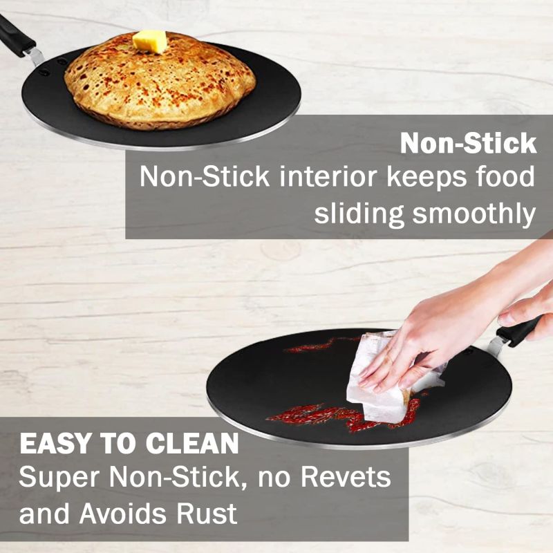 Pigeon Tawa 31Cm Nonstick Multi 310 Cool Touch Handle Sap 271 - 3 Layer Anti Peeling Food Safe Nonstick Coating Extra Thick Layer 9 Pigeon Tawa 31Cm Nonstick Multi 310 Cool Touch Handle Sap 271 - 3 Layer Anti Peeling Food Safe Nonstick Coating Extra Thick Layer