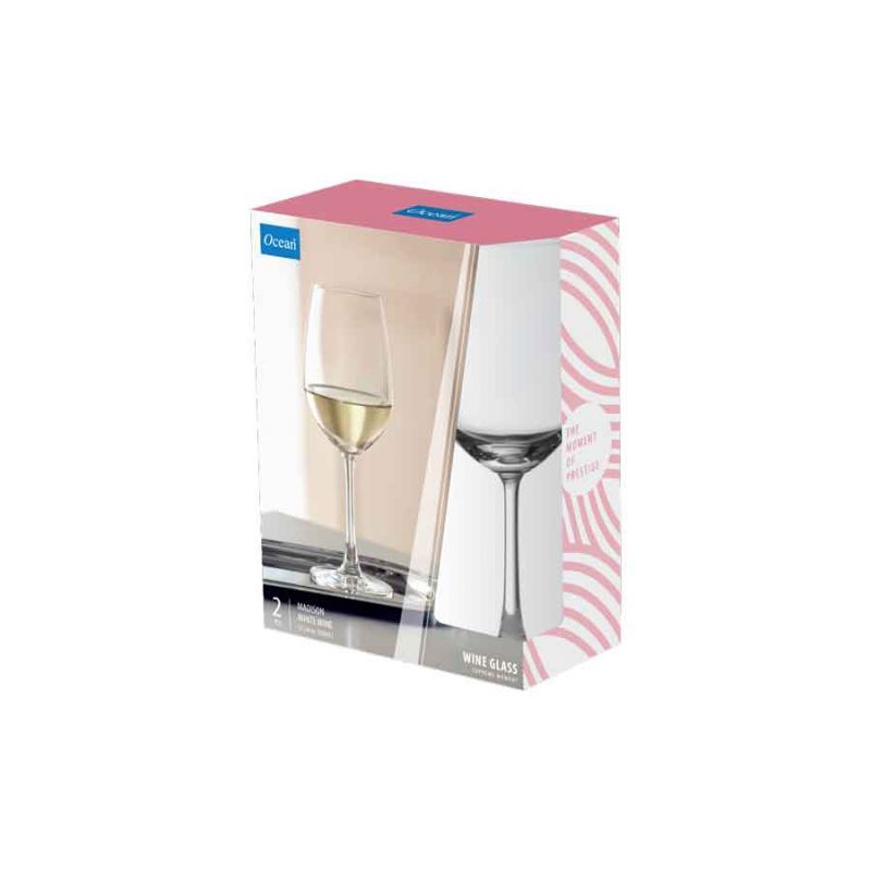 Ocean Wine Glass 2Pcs Madison White Wine 350Ml Fine Rim Stemware 3015W1202G0002 2 Ocean Wine Glass 2Pcs Madison White Wine 350Ml Fine Rim Stemware 3015W1202G0002