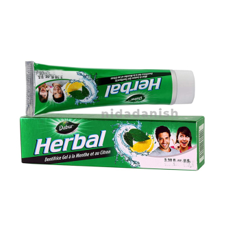 Dabur Herbal Toothpaste 150g No Brush Green Gel - Set of 3 Pcs