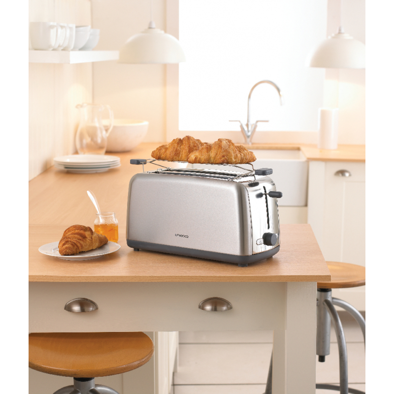 Kenwood Toaster 4 Slice Browning Control Long Slots 1500W Ttm470 - Defrost Function 2 Long Slots Warming Rack 6 Browning Levels With Cord Storage 4 Kenwood Toaster 4 Slice Browning Control Long Slots 1500W Ttm470 - Defrost Function 2 Long Slots Warming Rack 6 Browning Levels With Cord Storage