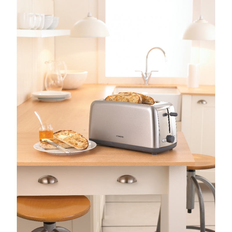 Kenwood Toaster 4 Slice Browning Control Long Slots 1500W Ttm470 - Defrost Function 2 Long Slots Warming Rack 6 Browning Levels With Cord Storage 5 Kenwood Toaster 4 Slice Browning Control Long Slots 1500W Ttm470 - Defrost Function 2 Long Slots Warming Rack 6 Browning Levels With Cord Storage
