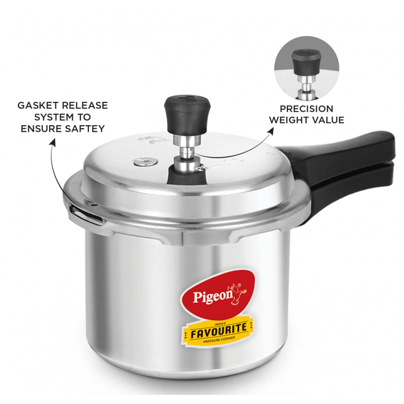 Pigeon Pressure Cooker 12L Deluxe Outer Lid Aluminium Sap 106 - Ergonomic Sturdy Handle Thermal Efficiency Special Alloy Safety Plug 4 Pigeon Pressure Cooker 12L Deluxe Outer Lid Aluminium Sap 106 - Ergonomic Sturdy Handle Thermal Efficiency Special Alloy Safety Plug