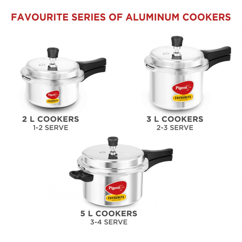 Pigeon Pressure Cooker 12L Deluxe Outer Lid Aluminium Sap 106 - Ergonomic Sturdy Handle Thermal Efficiency Special Alloy Safety Plug 10 Pigeon Pressure Cooker 12L Deluxe Outer Lid Aluminium Sap 106 - Ergonomic Sturdy Handle Thermal Efficiency Special Alloy Safety Plug