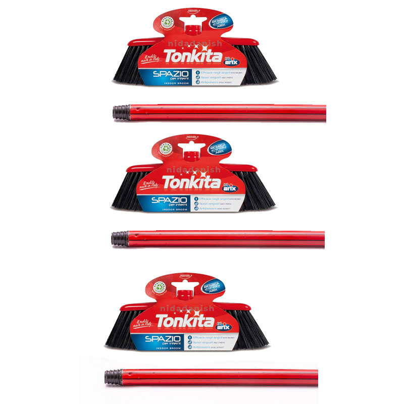 Tonkita Spazio Indoor Broom With Angled Bristles Tk605 Pack Of 3 1 Tonkita Spazio Indoor Broom With Angled Bristles Tk605 Pack Of 3