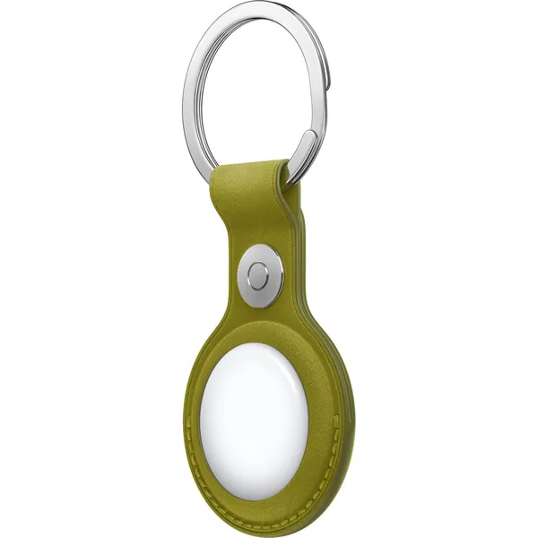 Apple Airtag Finewoven Key Ring Chartreuse 2 Apple Airtag Finewoven Key Ring Chartreuse