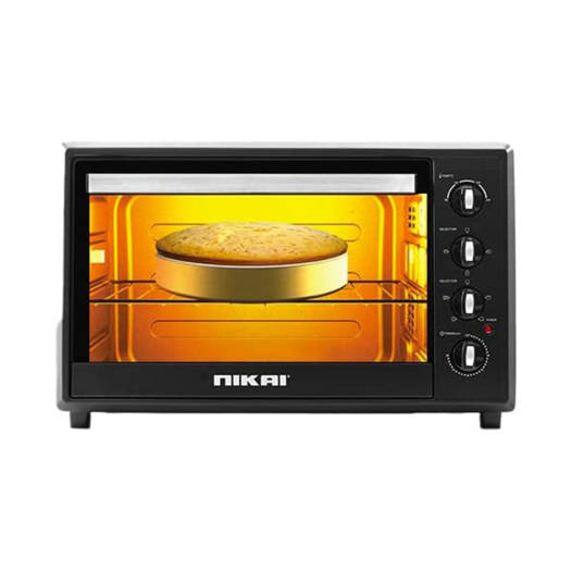 Nikai Oven Electric 100L With Rosting Function 4 Knobs Control 2200W Nt1008Rcax 90 Mins Timer Double Glass Panel Stainless Steel Heating Elements With Thermostat 5 Nikai Oven Electric 100L With Rosting Function 4 Knobs Control 2200W Nt1008Rcax 90 Mins Timer Double Glass Panel Stainless Steel Heating Elements With Thermostat
