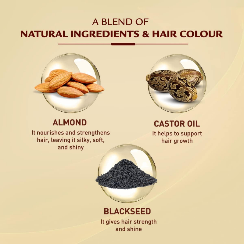 Vatika Oil Fusion Color Kit Nourishing Almond Oil, 100% Grey Coverage, Rich Colour Light Brown 5.0 5 Vatika Oil Fusion Color Kit Nourishing Almond Oil, 100% Grey Coverage, Rich Colour Light Brown 5.0 - Set Of 3 Pcs