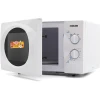 Nikai Microwave 23L Manual 5 Power Levels 800W NMO2309MW 35 Mins Timer Defrost Settings Cooking End Signal Pull Handle Door