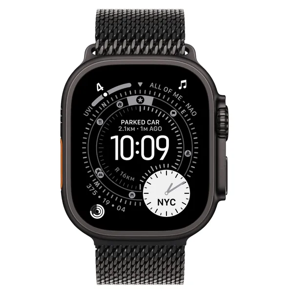 Apple Watch Ultra 3 49Mm Black Titanium Case Gps + Cellular Milanese Loop 2 Apple Watch Ultra 3 49Mm Black Titanium Case Gps + Cellular Milanese Loop