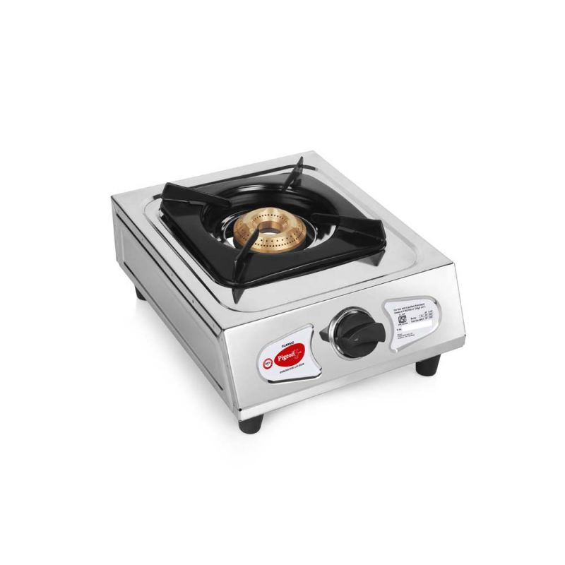Pigeon Gas Cooker 1 Burner Steel Classic Sap 2 - Stainless Steel Brass Burner Pan Support Unbreakable Abs Knob 2 Pigeon Gas Cooker 1 Burner Steel Classic Sap 2 - Stainless Steel Brass Burner Pan Support Unbreakable Abs Knob
