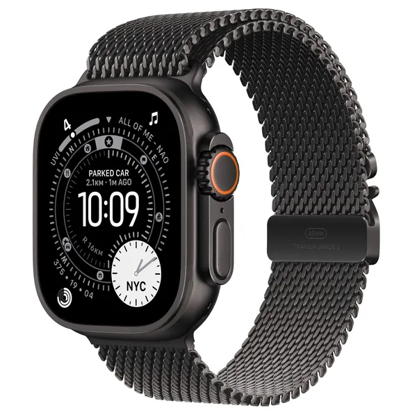 Apple Watch Ultra 3 49Mm Black Titanium Case Gps + Cellular Milanese Loop 1 Apple Watch Ultra 3 49Mm Black Titanium Case Gps + Cellular Milanese Loop