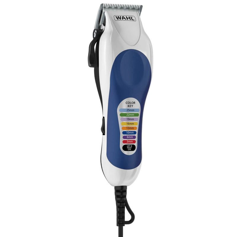 Wahl Corded Hair Clipper Color Pro Kit With 8 Color-Coded Attachment Combs &Amp; Precision Ground Blades 79400-627 1 Wahl Corded Hair Clipper Color Pro Kit With 8 Color-Coded Attachment Combs &Amp; Precision Ground Blades 79400-627
