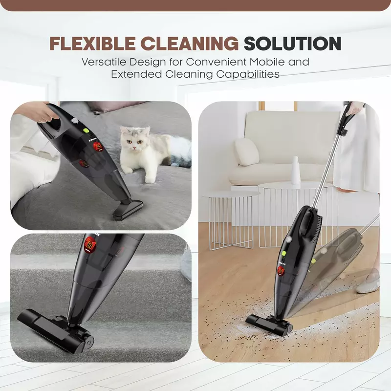 Nikai Vacuum Cleaner 0.8L 2 In 1 Stick And Hand Held 600W Nvc320H1 Transparent Dust Cup Power Cord Wrap Washable Dust Bag Easy Carry Handle 5 Nikai Vacuum Cleaner 0.8L 2 In 1 Stick And Hand Held 600W Nvc320H1 Transparent Dust Cup Power Cord Wrap Washable Dust Bag Easy Carry Handle