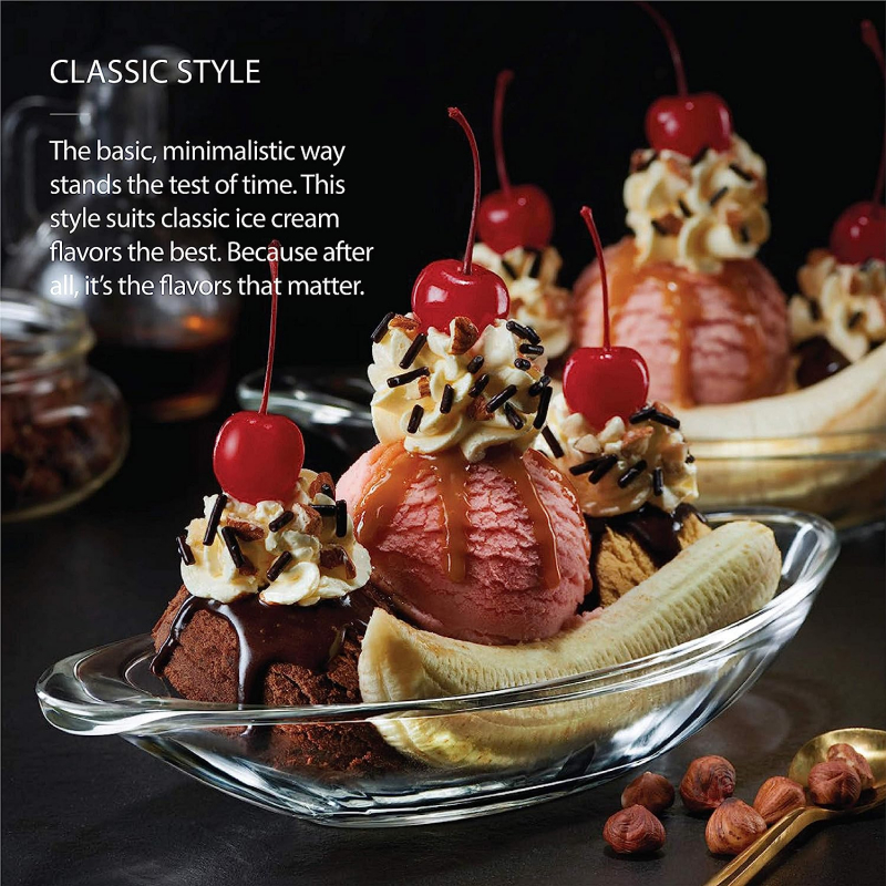 Ocean Ice Cream Bowl 6Pcs Banana Split Dish 1P02616 7 Ocean Ice Cream Bowl 6Pcs Banana Split Dish 1P02616