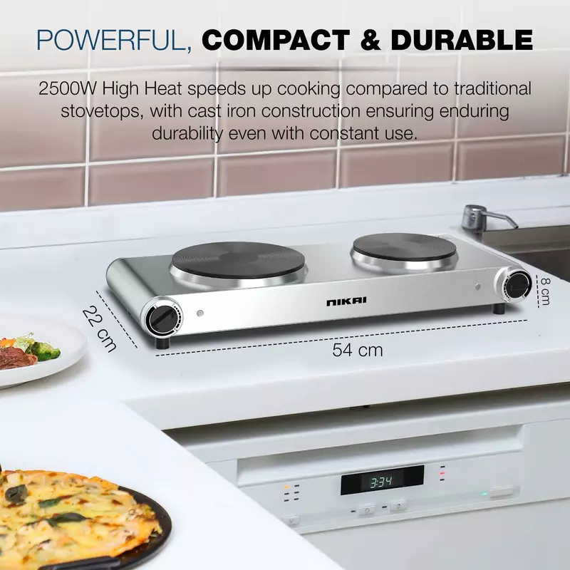 Nikai Hot Plate 188Mm Double Steel Body 2500W Nktoe5N2 Overheat Protection System Power Indicator Light Adjustable Thermostat Control 13 Nikai Hot Plate 188Mm Double Steel Body 2500W Nktoe5N2 Overheat Protection System Power Indicator Light Adjustable Thermostat Control