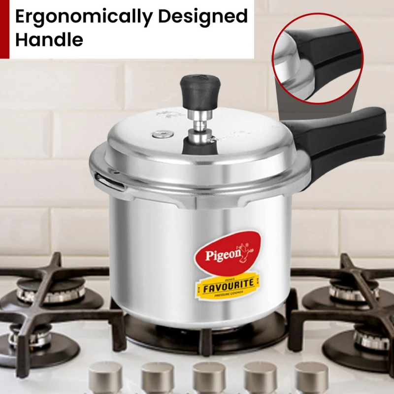 Pigeon Pressure Cooker 10L Deluxe Outer Lid Aluminium Sap 105 - Ergonomic Sturdy Handle Thermal Efficiency Special Alloy Safety Plug 14 Pigeon Pressure Cooker 10L Deluxe Outer Lid Aluminium Sap 105 - Ergonomic Sturdy Handle Thermal Efficiency Special Alloy Safety Plug