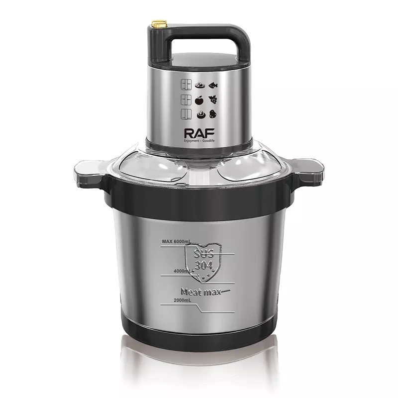 Raf Multifunction Electric Food Processor Chopper For Meat &Amp; Vegetables 6L R.7735 2 Raf Multifunction Electric Food Processor Chopper For Meat &Amp; Vegetables 6L R.7735