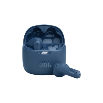 JBL Earphones, True Wireless Noise Cancelling in Earphones Black, Blue, up to 32 Hours of Battery Life, Water Resistant IPX4, 32rs, Water-Resistant & Sweatproof, Max Playtime TUNE FLEX BLK/BLU