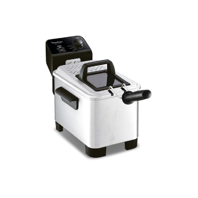 Moulinex Electric Fryer 3L,1.2 Kg, Steel Body, Semi-Pro Fryer With Cool Zone Technology, Adjustable Thermostat, Permanent Metallic Filter, Fast Heating System Am333027 2 Moulinex Electric Fryer 3L,1.2 Kg, Steel Body, Semi-Pro Fryer With Cool Zone Technology, Adjustable Thermostat, Permanent Metallic Filter, Fast Heating System Am333027