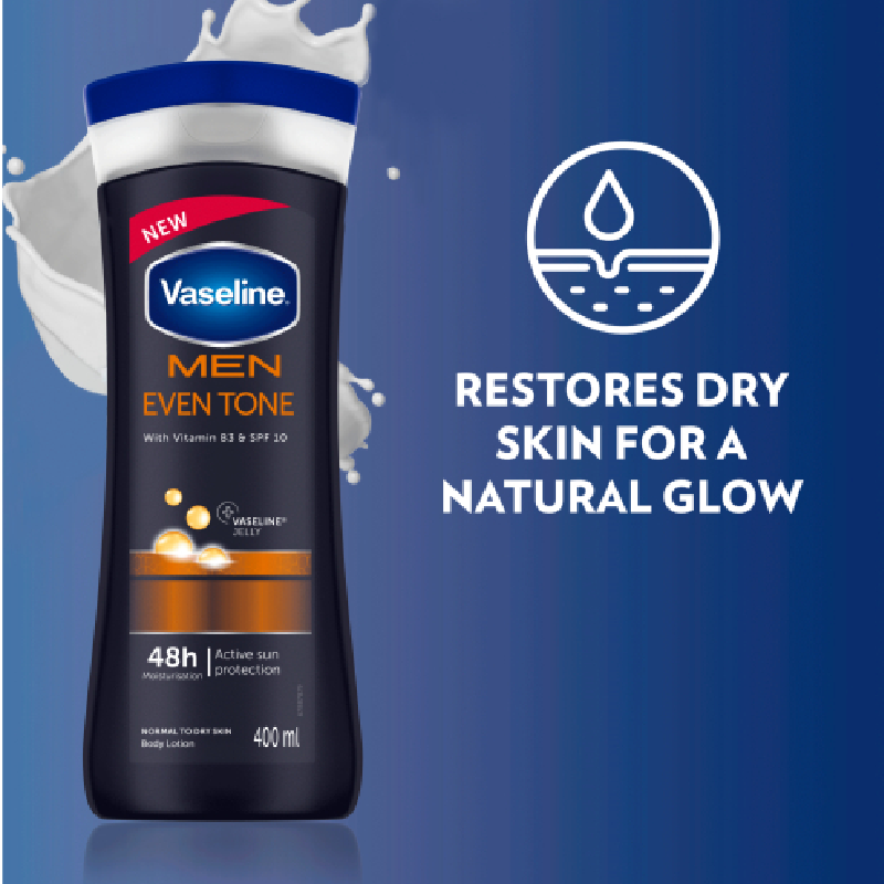 Vaseline Men Spf10 Body Lotion Even Tone 400Ml (Pack Of 3Pcs) 5 Vaseline Men Spf10 Body Lotion Even Tone 400Ml (Pack Of 3Pcs)