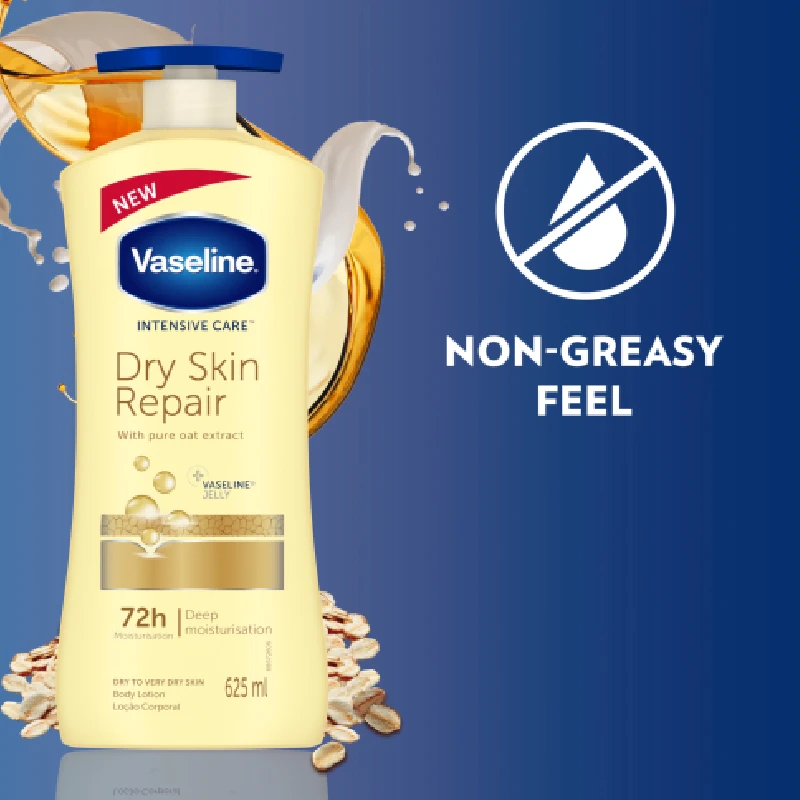 Vaseline Intensive Care Body Lotion Dry Skin Repair 625Ml 5 Vaseline Intensive Care Body Lotion Dry Skin Repair 625Ml - Set Of 3 Pcs