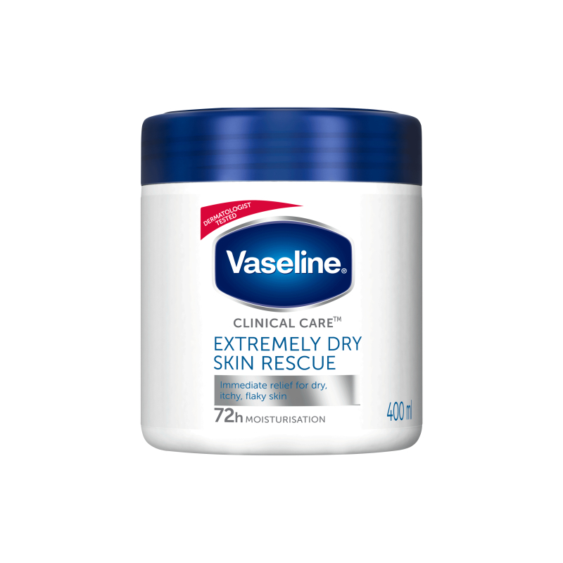 Vaseline Moisturizing Body Cream Extremely Dry Skin Rescue 400Ml 2 Vaseline Moisturizing Body Cream Extremely Dry Skin Rescue 400Ml - Set Of 3 Pcs
