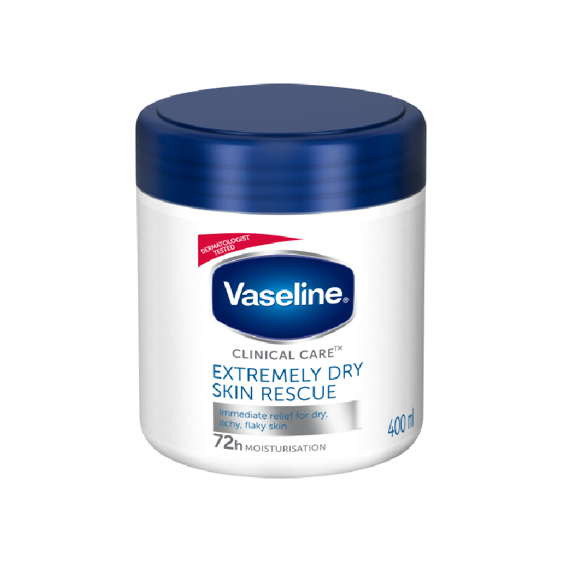 Vaseline Moisturizing Body Cream Extremely Dry Skin Rescue 400Ml 3 Vaseline Moisturizing Body Cream Extremely Dry Skin Rescue 400Ml - Set Of 3 Pcs