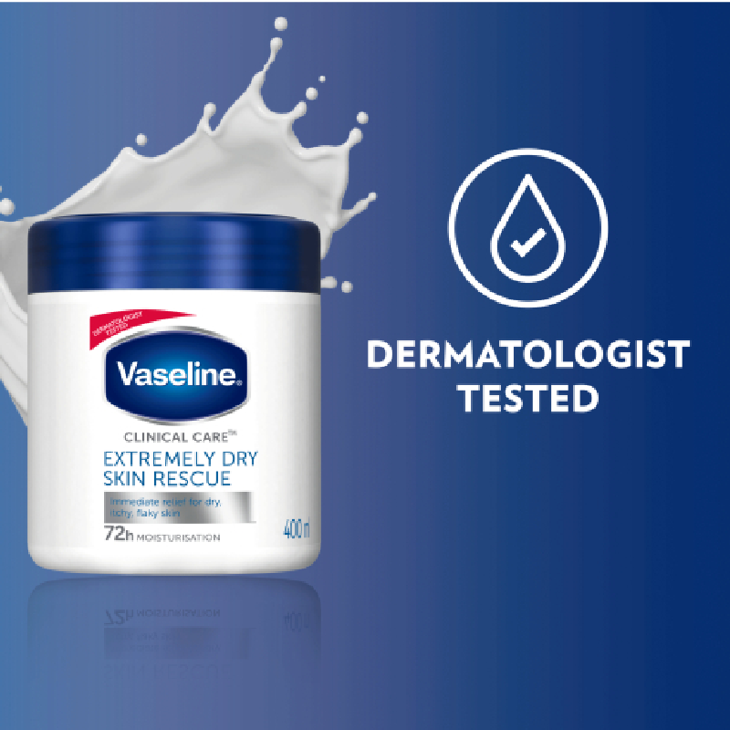 Vaseline Moisturizing Body Cream Extremely Dry Skin Rescue 400Ml 7 Vaseline Moisturizing Body Cream Extremely Dry Skin Rescue 400Ml - Set Of 3 Pcs