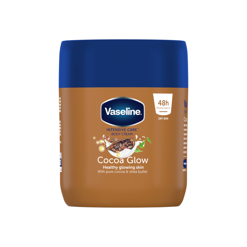 Vaseline Moisturizing Body Cream Cocoa Glow 400Ml 1 Vaseline Moisturizing Body Cream Cocoa Glow 400Ml - Set Of 3 Pcs
