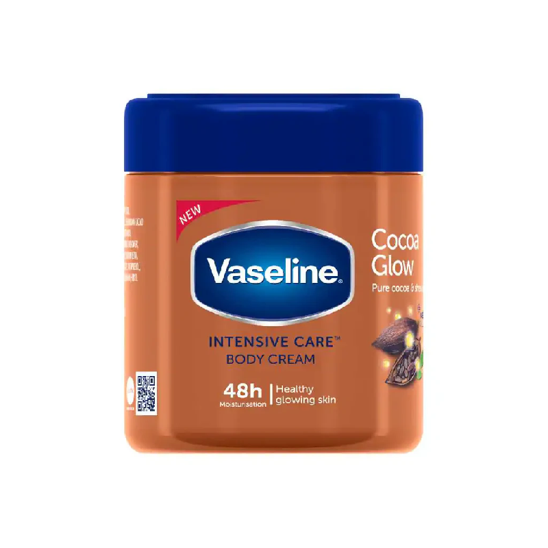 Vaseline Moisturizing Body Cream Cocoa Glow 400Ml 2 Vaseline Moisturizing Body Cream Cocoa Glow 400Ml - Set Of 3 Pcs
