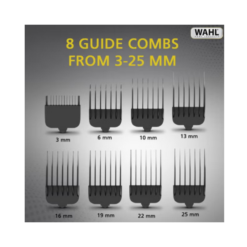 Wahl Corded Hair Clipper Kit Home Pro 300 Series With With 8 Combs, Cleaning Tools &Amp; Case Black 9247-1327 6 Wahl Corded Hair Clipper Kit Home Pro 300 Series With With 8 Combs, Cleaning Tools &Amp; Case Black 9247-1327