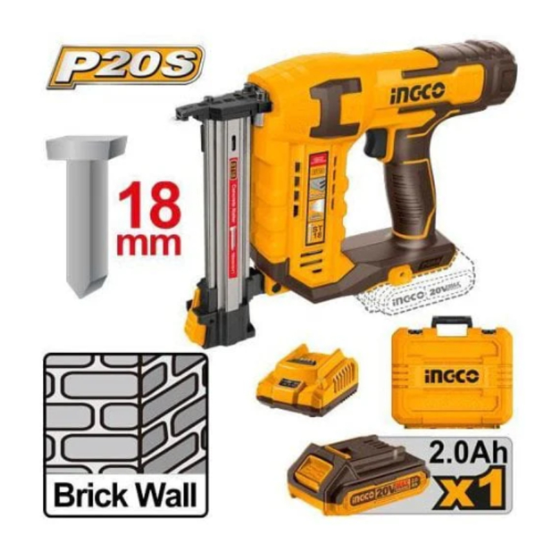 Ingco – Cordless Brick Nailer – Cstli3808 2 Ingco – Cordless Brick Nailer – Cstli3808