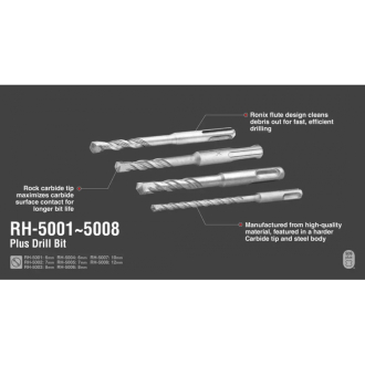 Ronix SDS Plus Drill Bit 6 x 60mm RH-5004