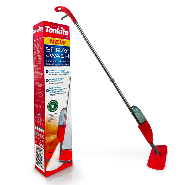 Tonkita Spray And Wash Mop, Microfiber Cloth With Antibacterial Treatment, Suitable For All Type Of Floors Tk781A Pack Of 2 2 Tonkita Spray And Wash Mop, Microfiber Cloth With Antibacterial Treatment, Suitable For All Type Of Floors Tk781A Pack Of 2